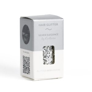 Silver Elegance Hair Glitter