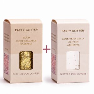 Gull glitter og glitterlim